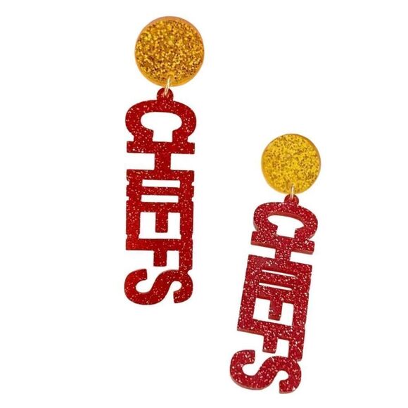 Chief acrylic‎ dangle Earrings - Picture 2 of 4